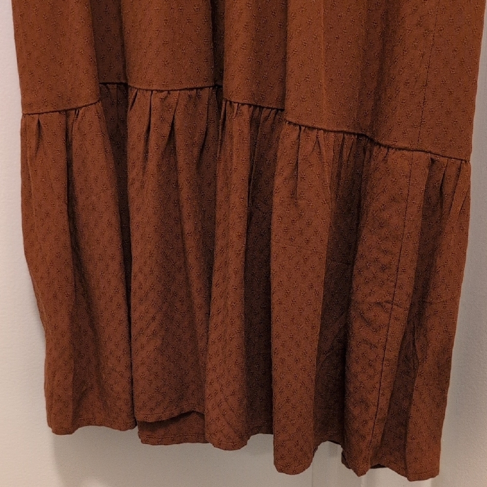 LOFT Rust Midi Dress - Picture 8 of 8